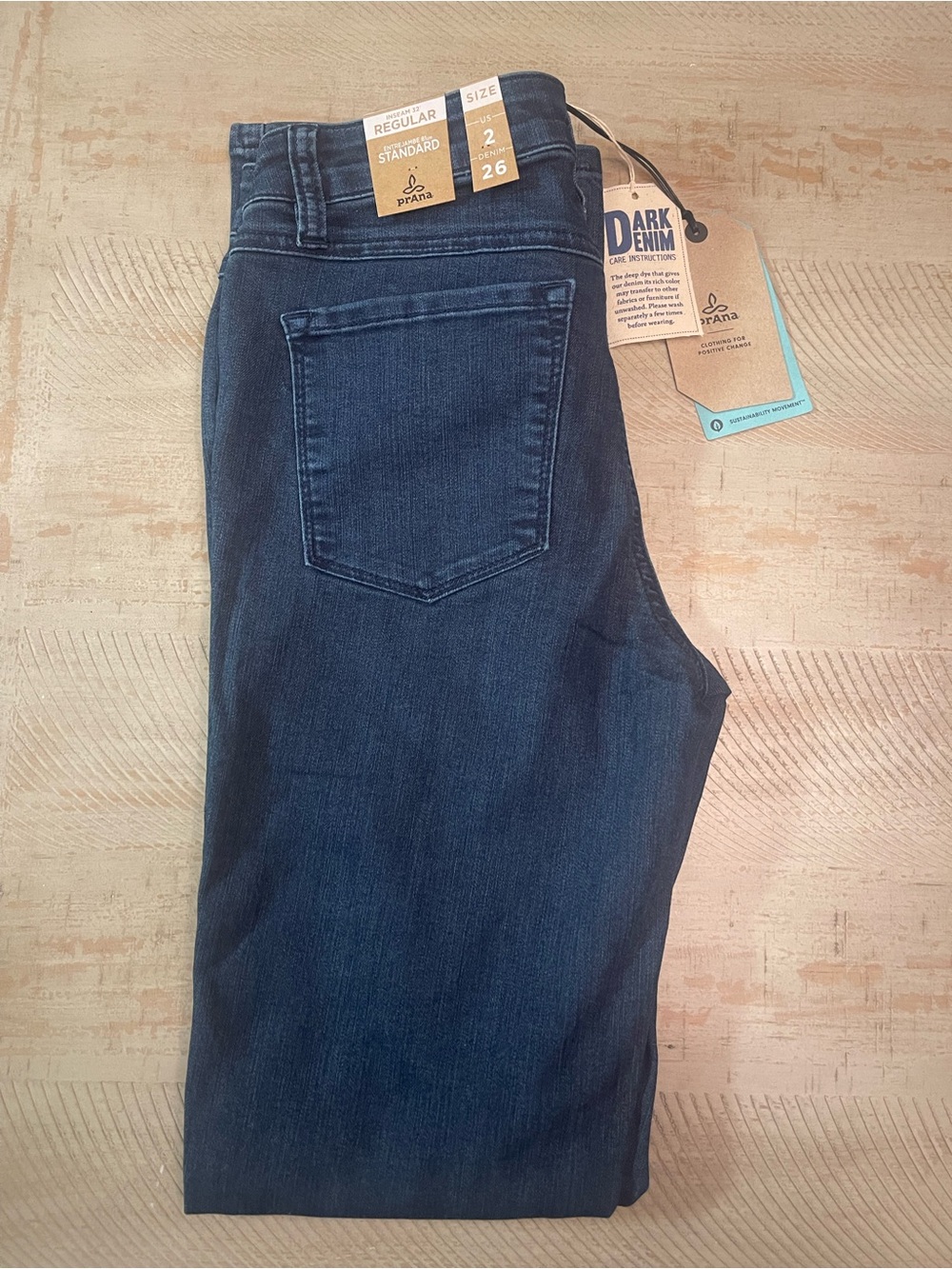 Prana Women’s Dark Blue Slim Straight Jeans